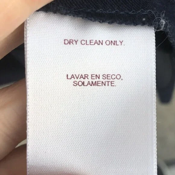 Worthington Womens Faux Suede Navy Blazer Moleskin Jacket Career 16P Classic - Picture 7 of 8